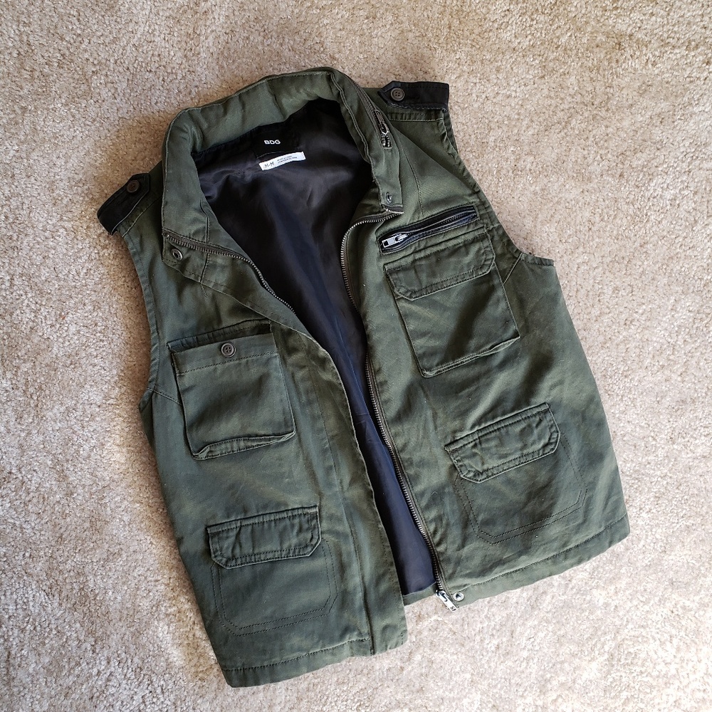 Urban Outfitters BDG Military Style Vest
